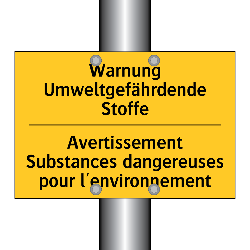 Warnung Umweltgefährdende Stoffe /.../ - Avertissement Substances dangereuses /.../