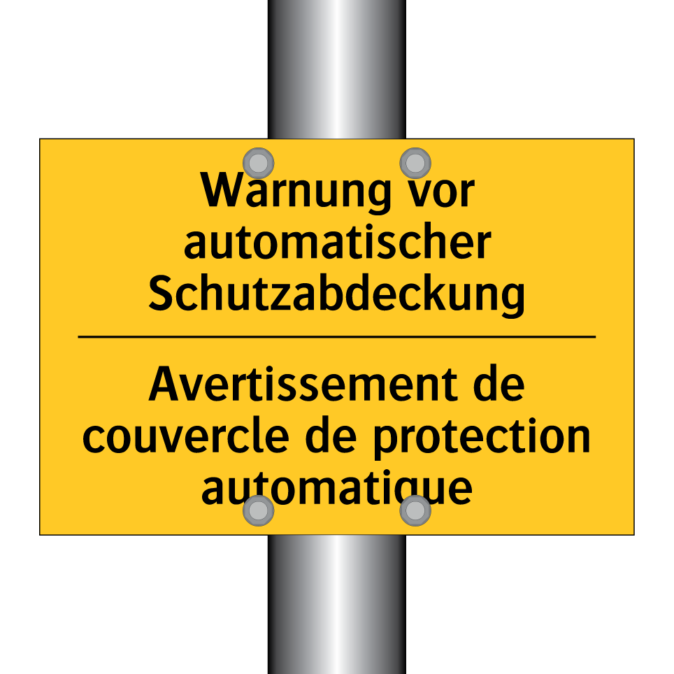 Warnung vor automatischer Schutzabdeckung /.../ - Avertissement de couvercle de /.../