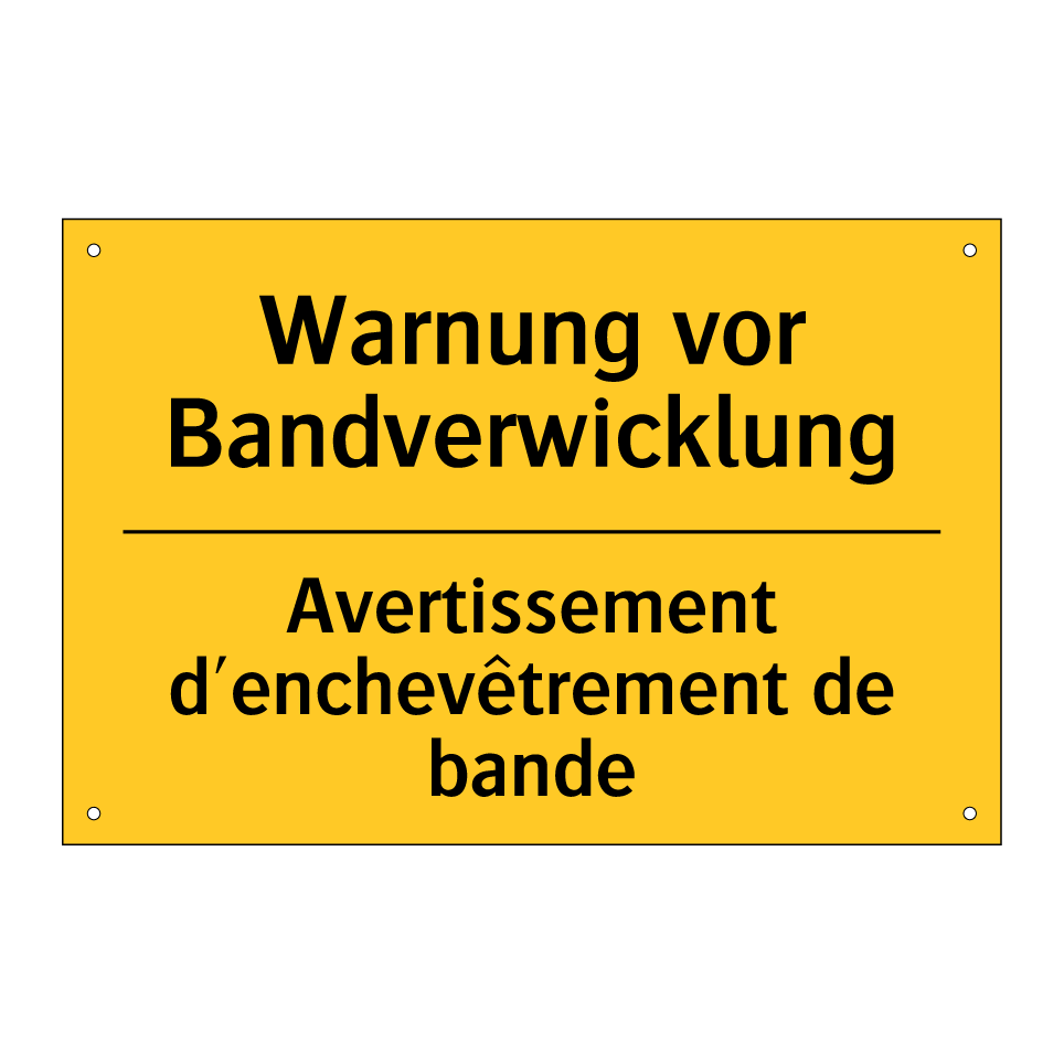 Warnung vor Bandverwicklung - Avertissement d'enchevêtrement /.../