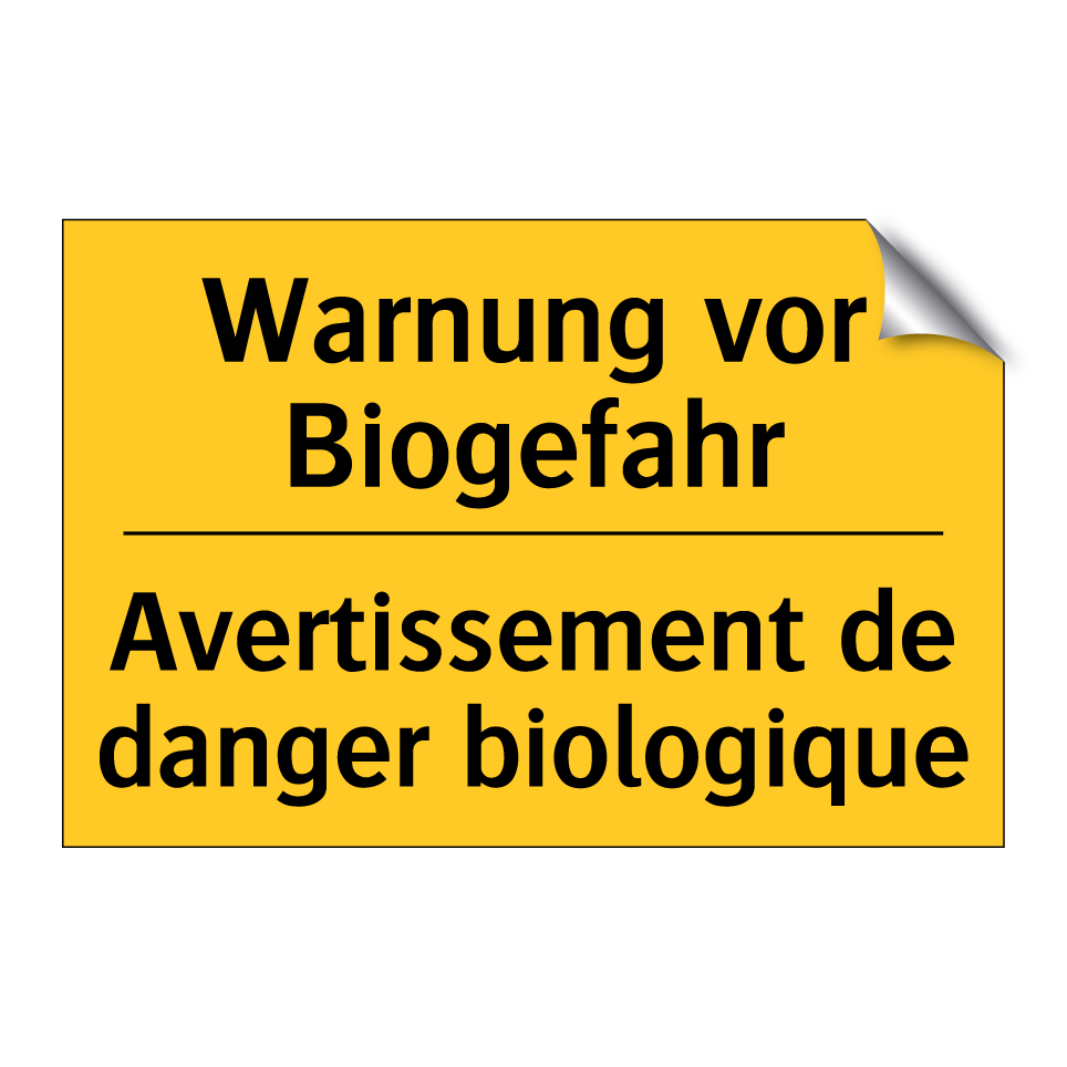 Warnung vor Biogefahr - Avertissement de danger biologique /.../