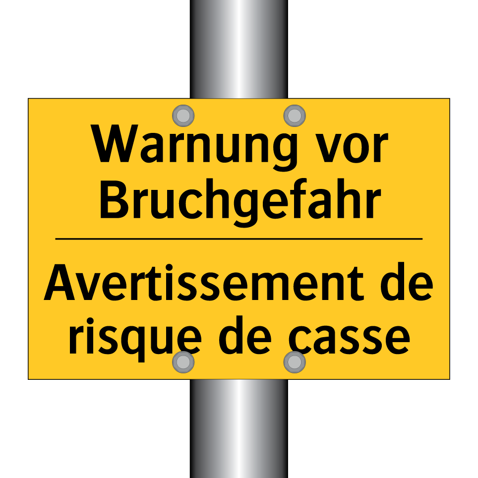 Warnung vor Bruchgefahr - Avertissement de risque de casse /.../