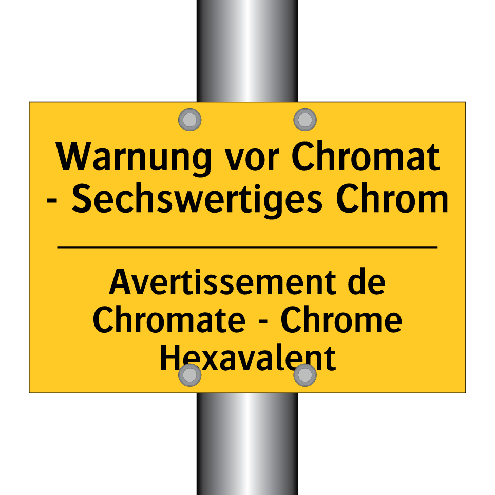 Warnung vor Chromat - Sechswertiges /.../ - Avertissement de Chromate - Chrome /.../