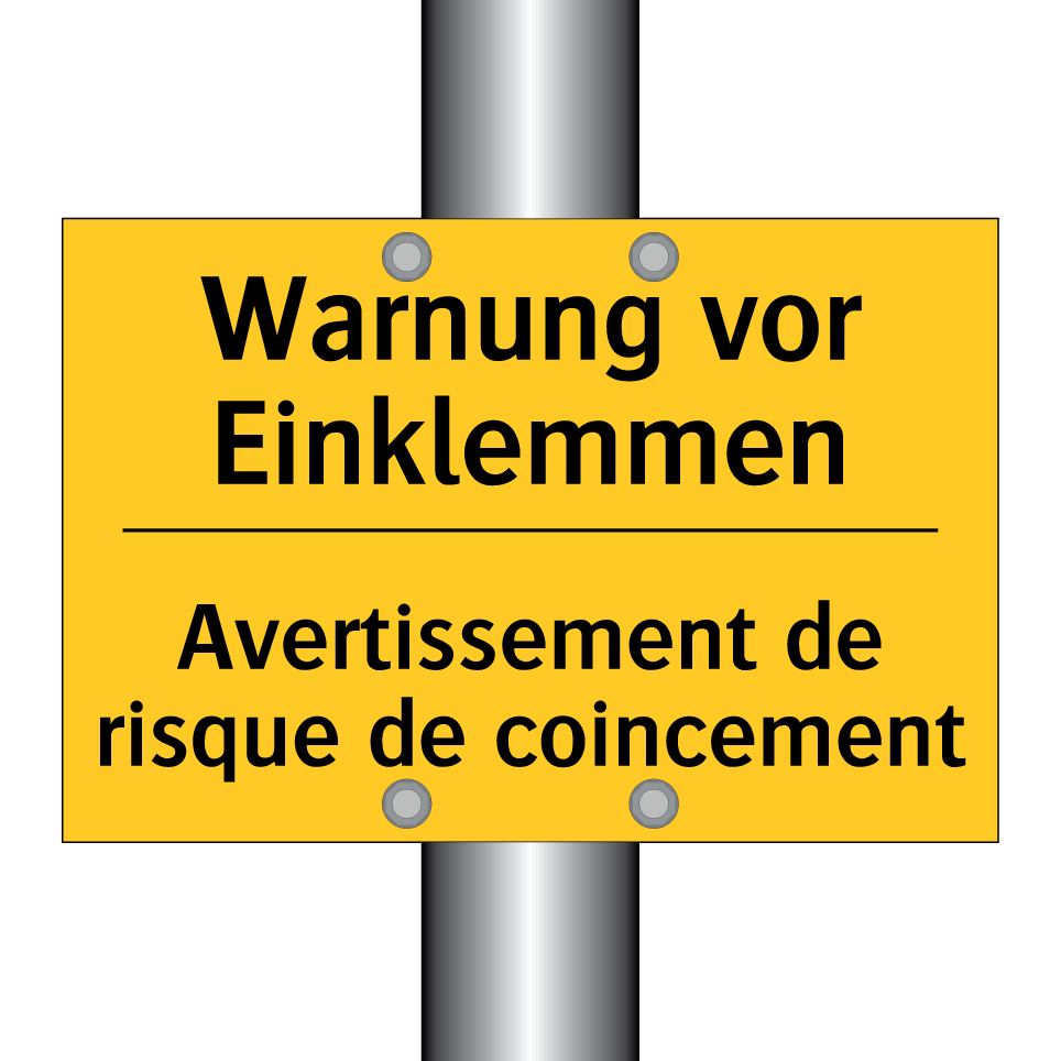 Warnung vor Einklemmen - Avertissement de risque de coincement /.../