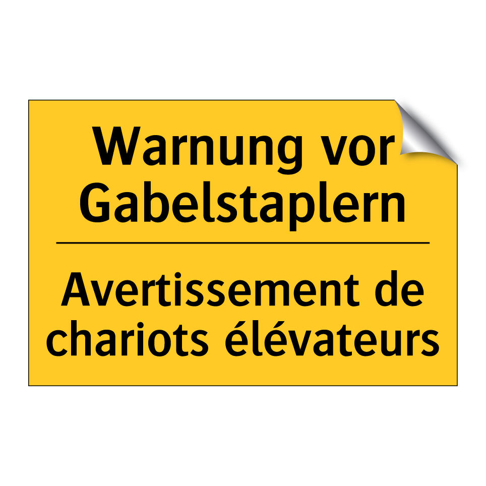 Warnung vor Gabelstaplern - Avertissement de chariots élévateurs /.../