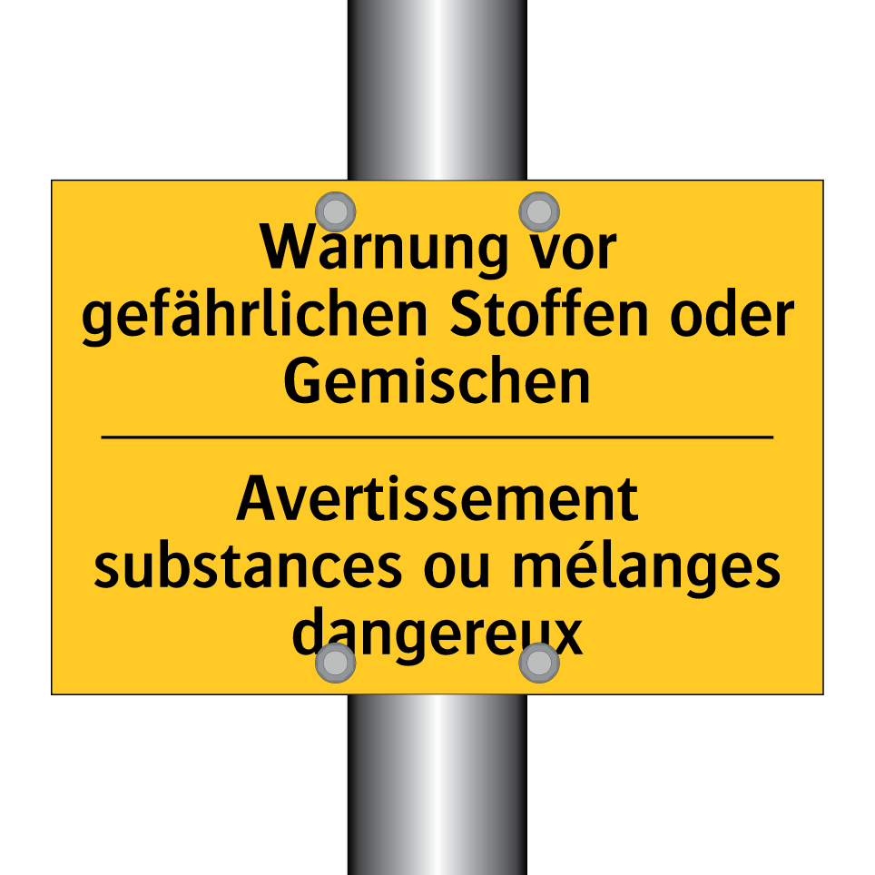 Warnung vor gefährlichen Stoffen /.../ - Avertissement substances ou mélanges /.../