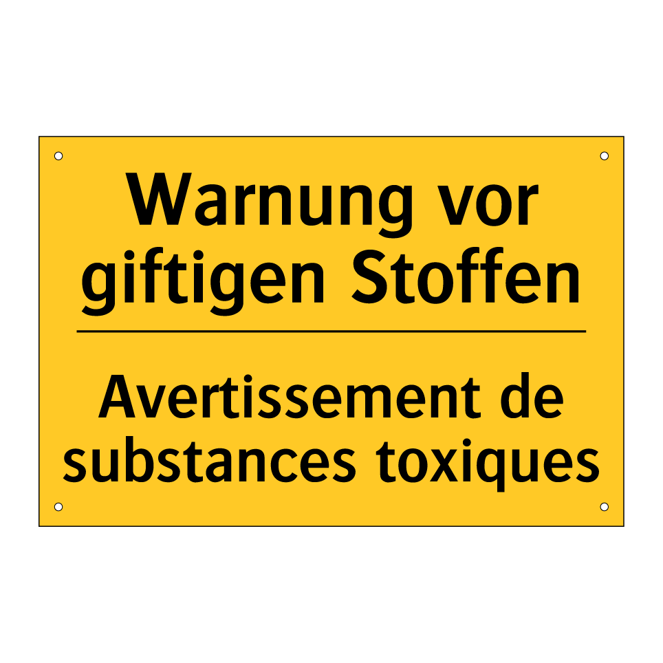 Warnung vor giftigen Stoffen - Avertissement de substances toxiques /.../