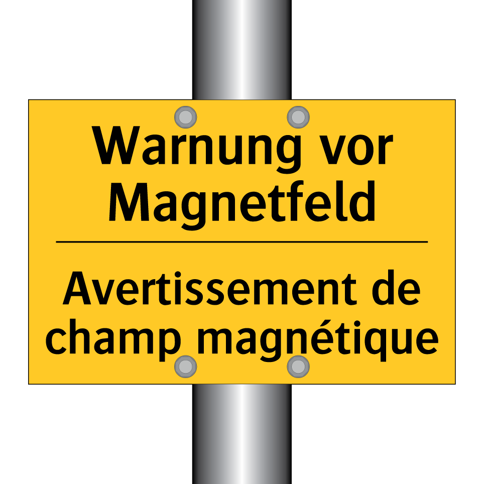 Warnung vor Magnetfeld - Avertissement de champ magnétique /.../