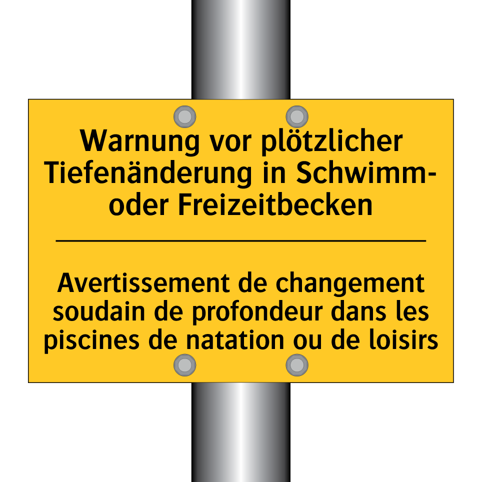 Warnung vor plötzlicher Tiefenänderung /.../ - Avertissement de changement soudain /.../