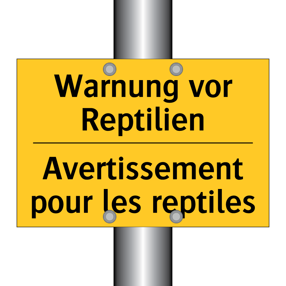 Warnung vor Reptilien - Avertissement pour les reptiles /.../