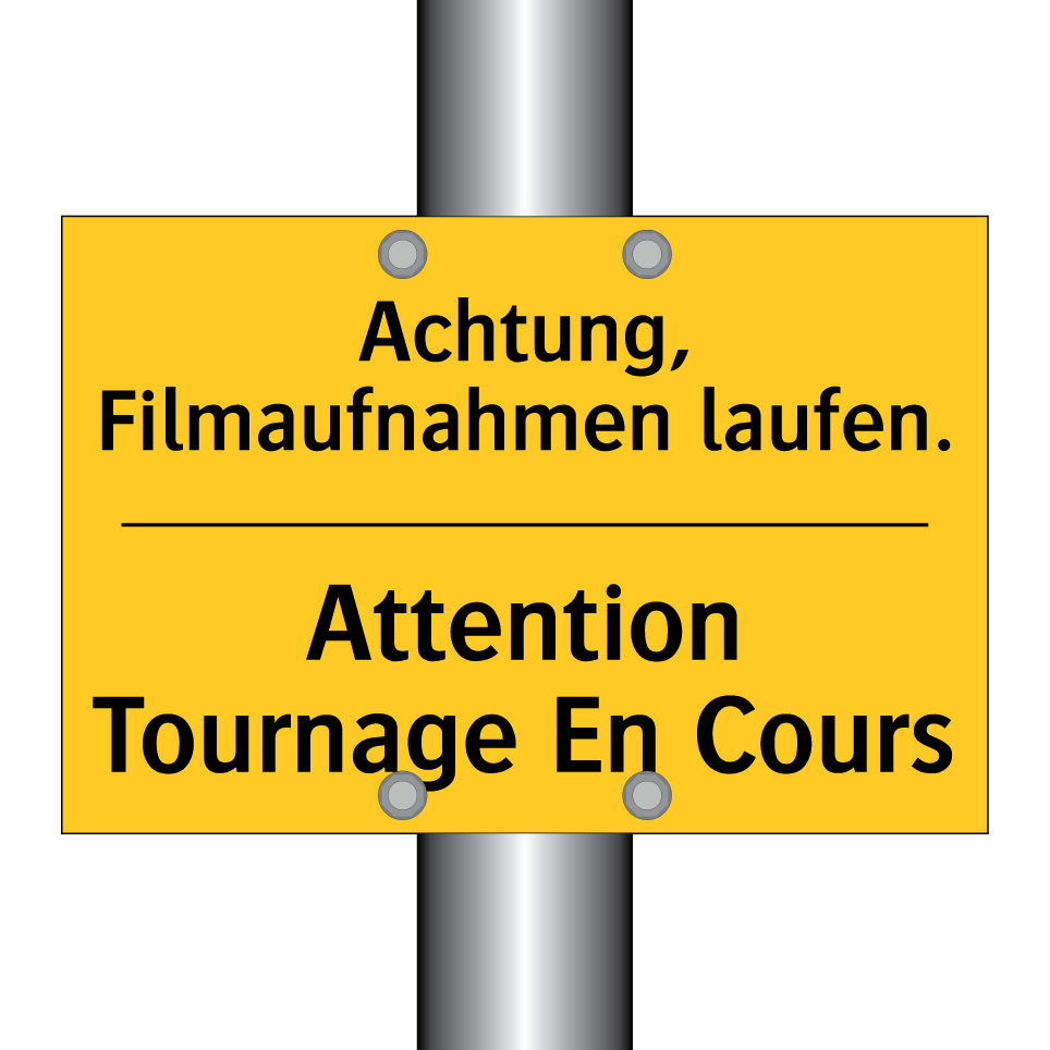 Achtung, Filmaufnahmen laufen. - Attention Tournage En Cours