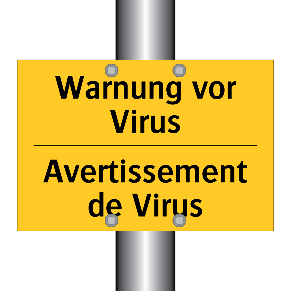 Warnung vor Virus - Avertissement de Virus