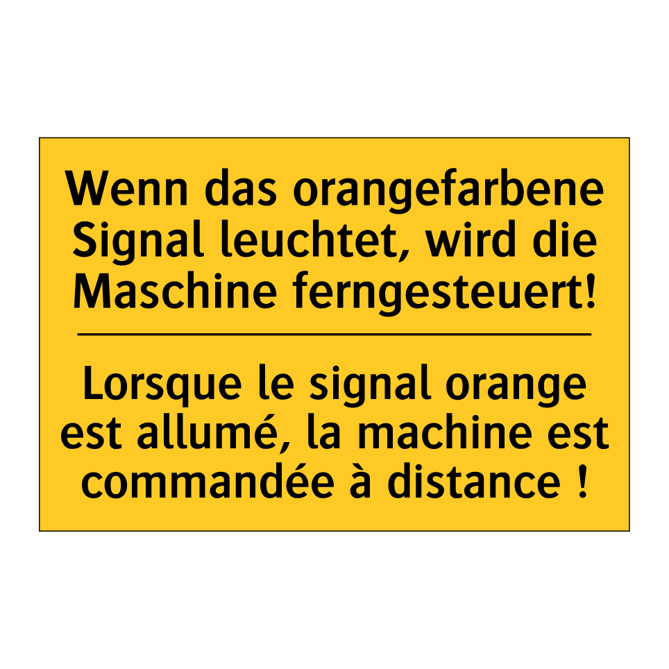 Wenn das orangefarbene Signal /.../ - Lorsque le signal orange est allumé, /.../