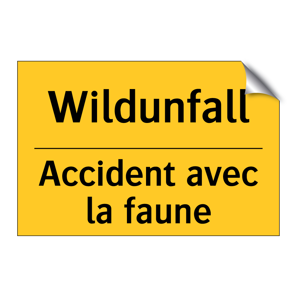 Wildunfall - Accident avec la faune