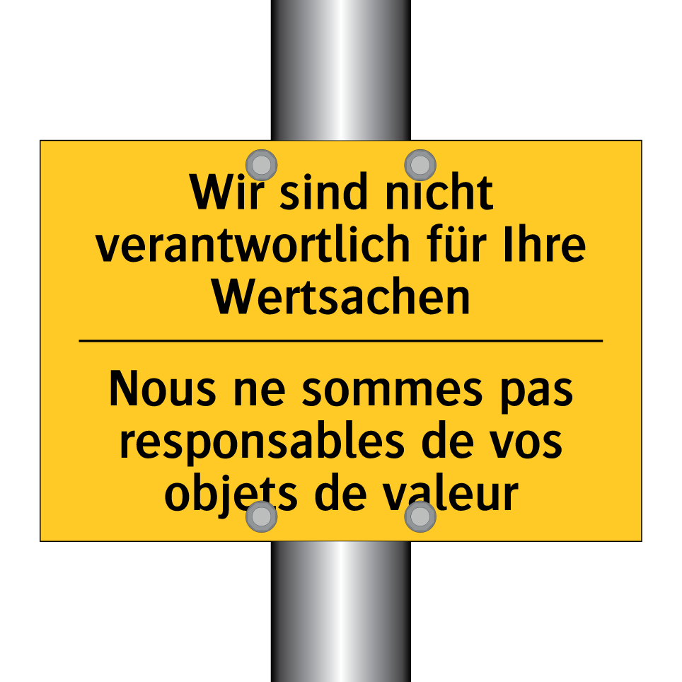 Wir sind nicht verantwortlich /.../ - Nous ne sommes pas responsables /.../