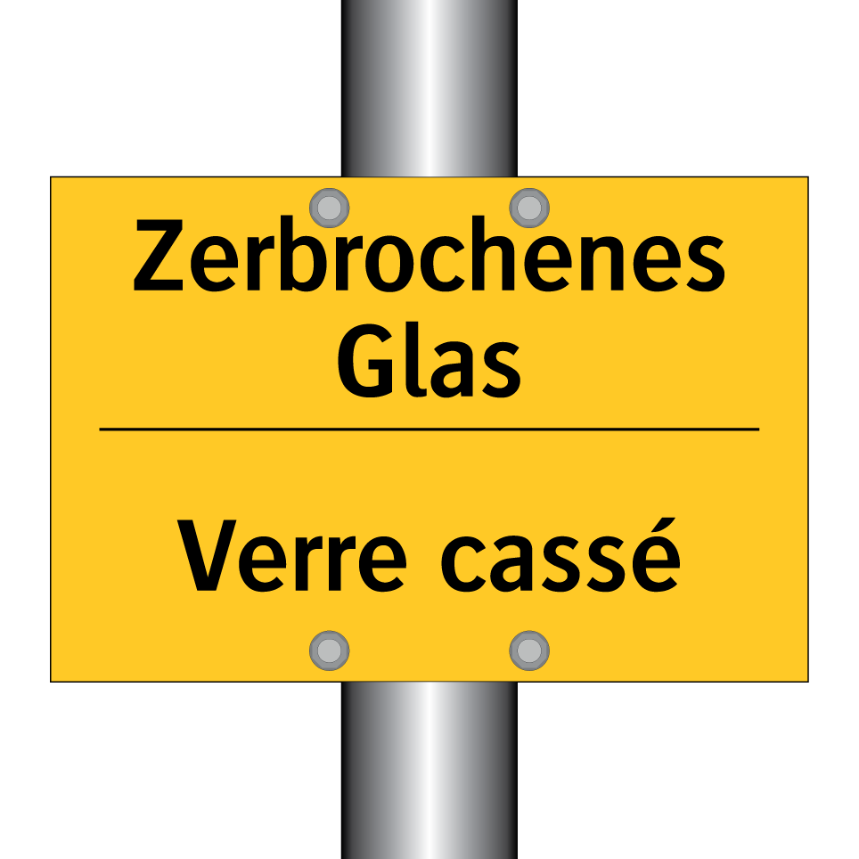 Zerbrochenes Glas - Verre cassé