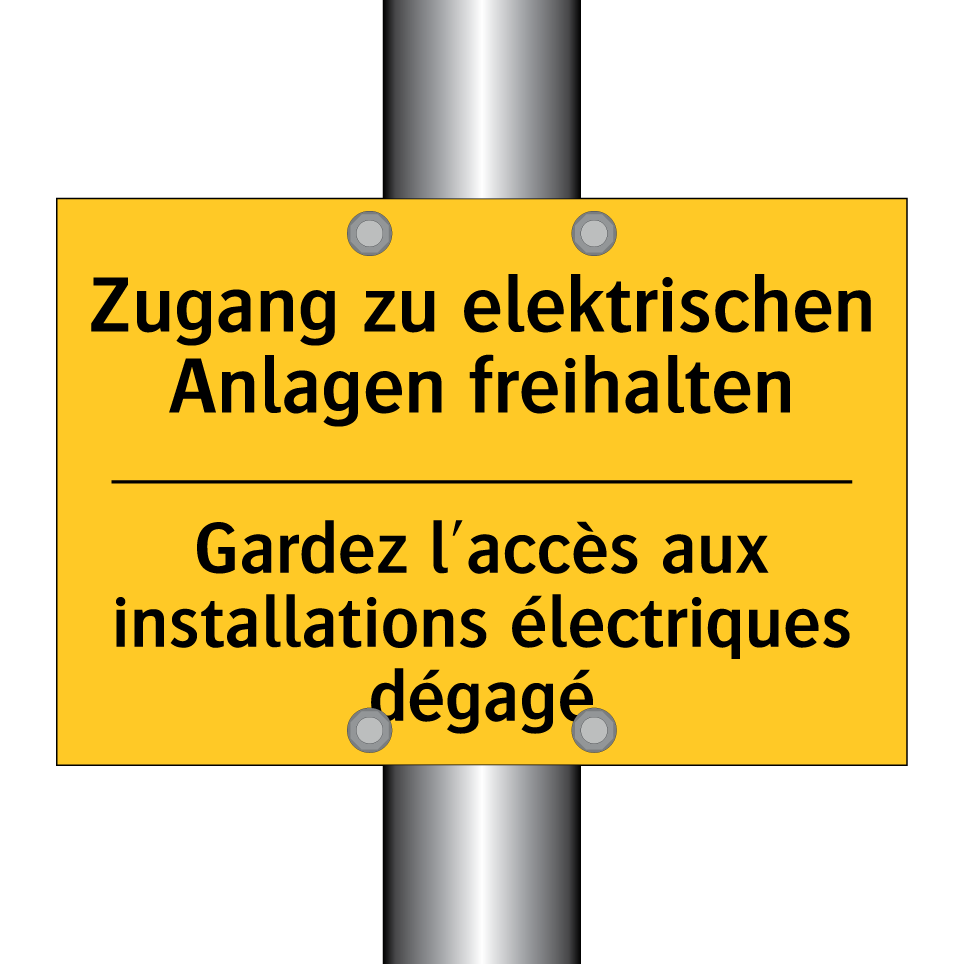 Zugang zu elektrischen Anlagen /.../ - Gardez l'accès aux installations /.../
