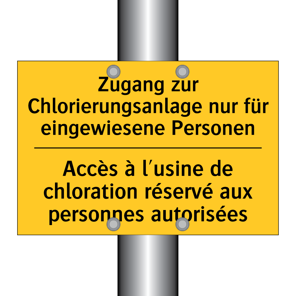 Zugang zur Chlorierungsanlage /.../ - Accès à l'usine de chloration /.../