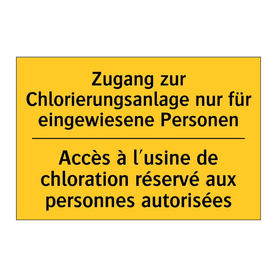 Zugang zur Chlorierungsanlage /.../ - Accès à l'usine de chloration /.../
