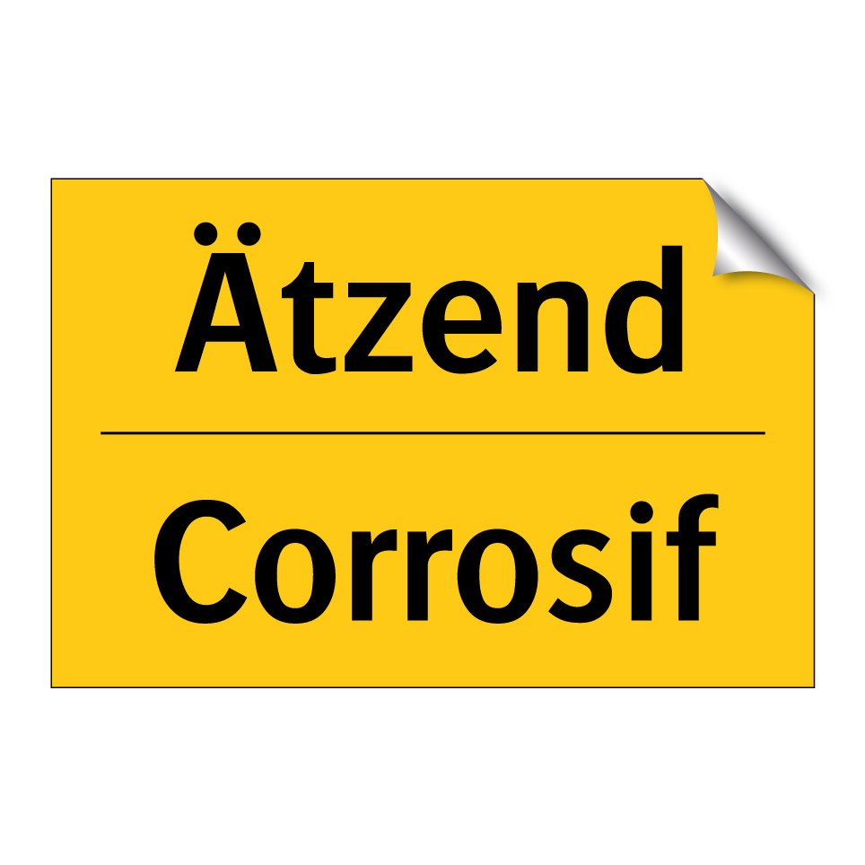 Ätzend - Corrosif