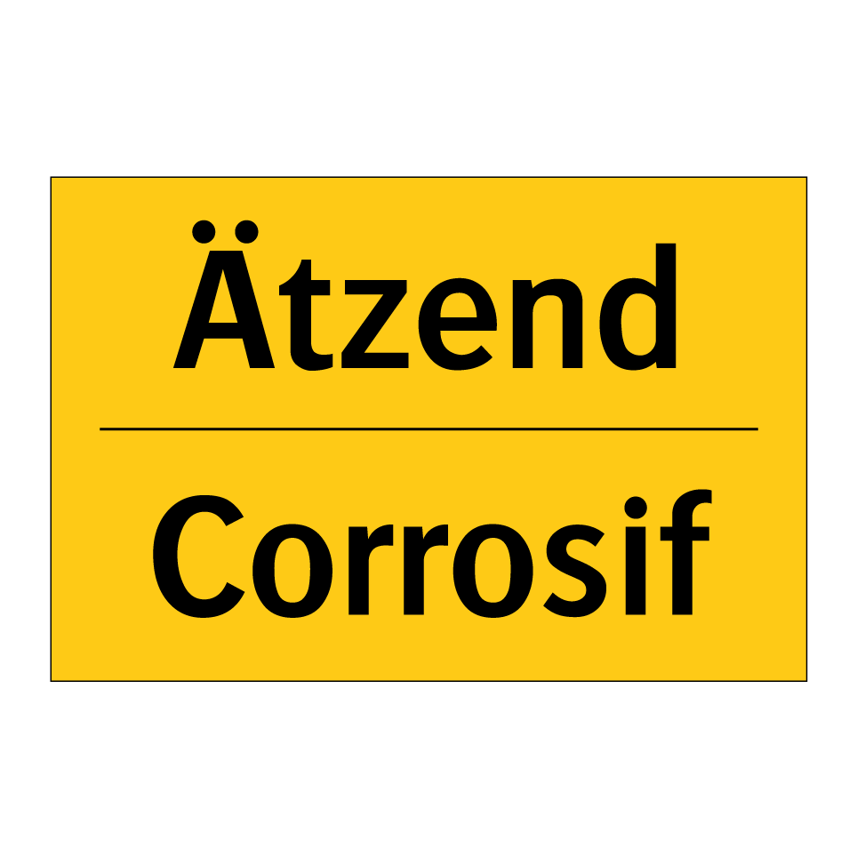 Ätzend - Corrosif