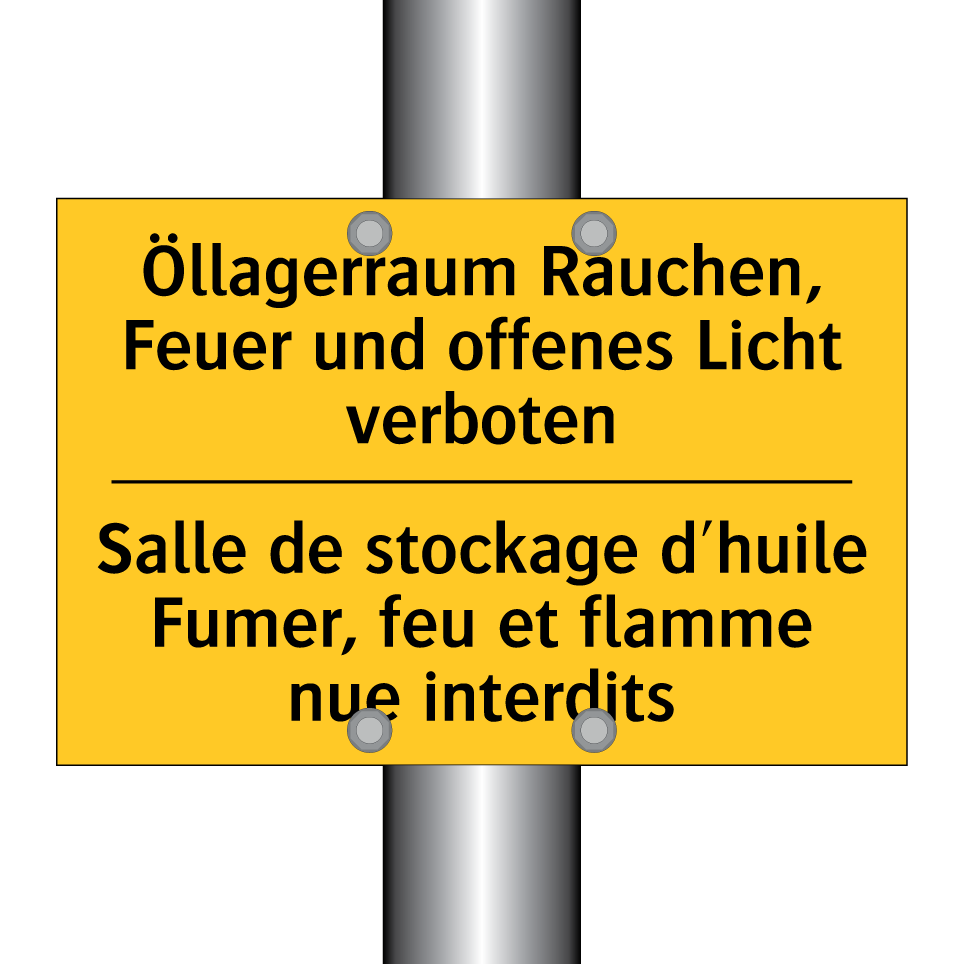Öllagerraum Rauchen, Feuer und /.../ - Salle de stockage d'huile Fumer, /.../