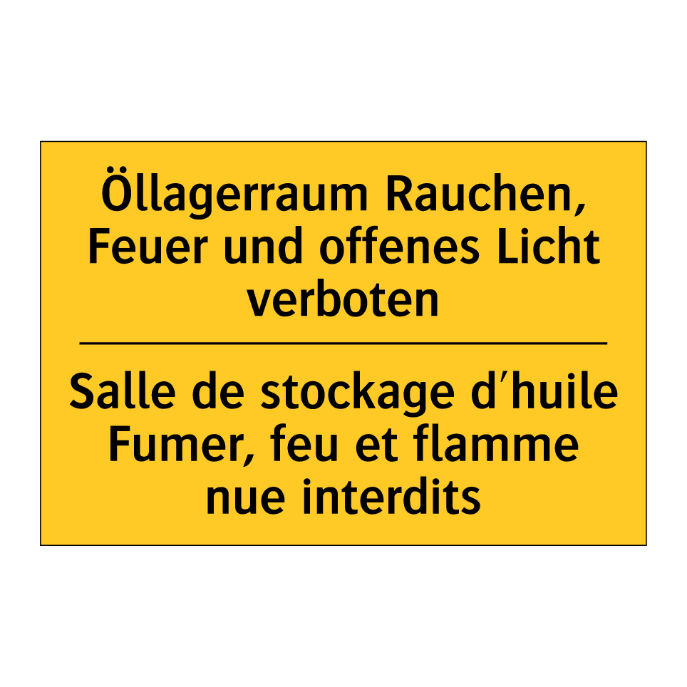 Öllagerraum Rauchen, Feuer und /.../ - Salle de stockage d'huile Fumer, /.../