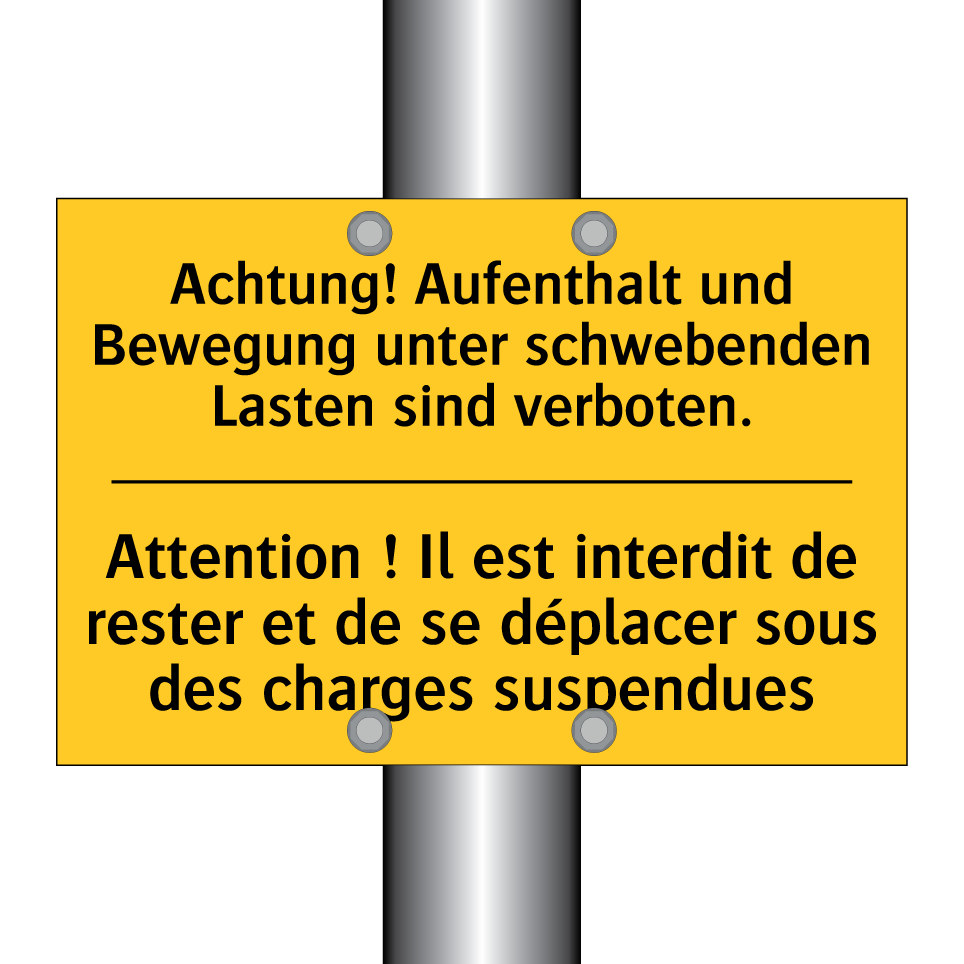 Achtung! Aufenthalt und Bewegung /.../ - Attention ! Il est interdit de /.../