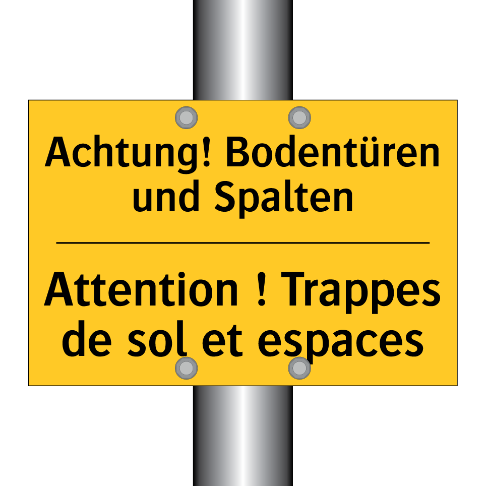 Achtung! Bodentüren und Spalten /.../ - Attention ! Trappes de sol et /.../