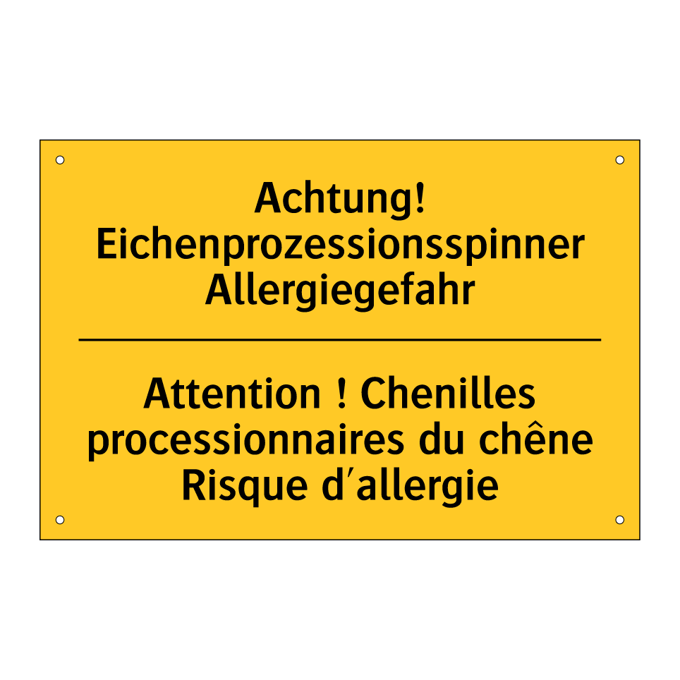 Achtung! Eichenprozessionsspinner /.../ - Attention ! Chenilles processionnaires /.../