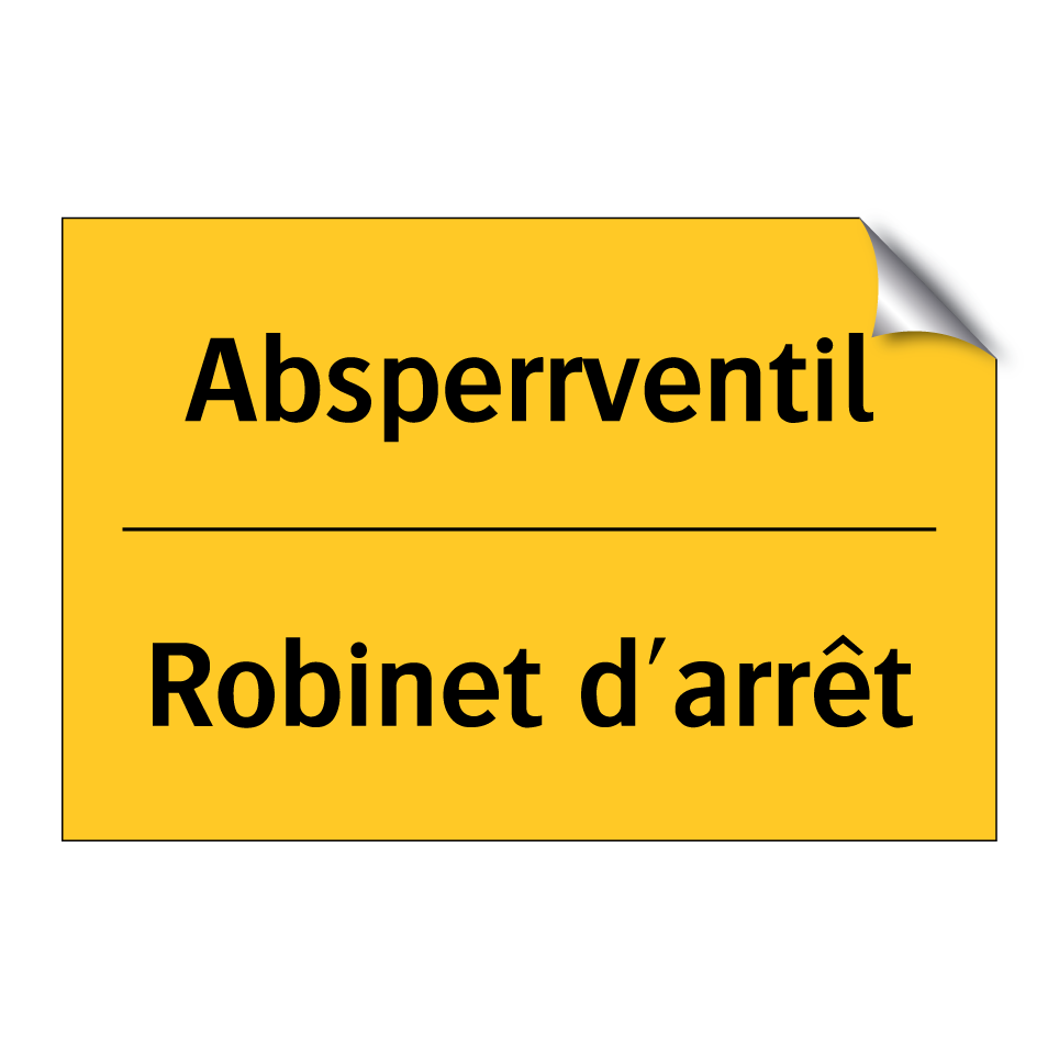 Absperrventil - Robinet d'arrêt