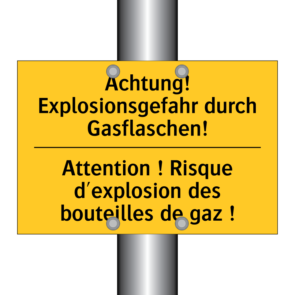 Achtung! Explosionsgefahr durch /.../ - Attention ! Risque d'explosion /.../