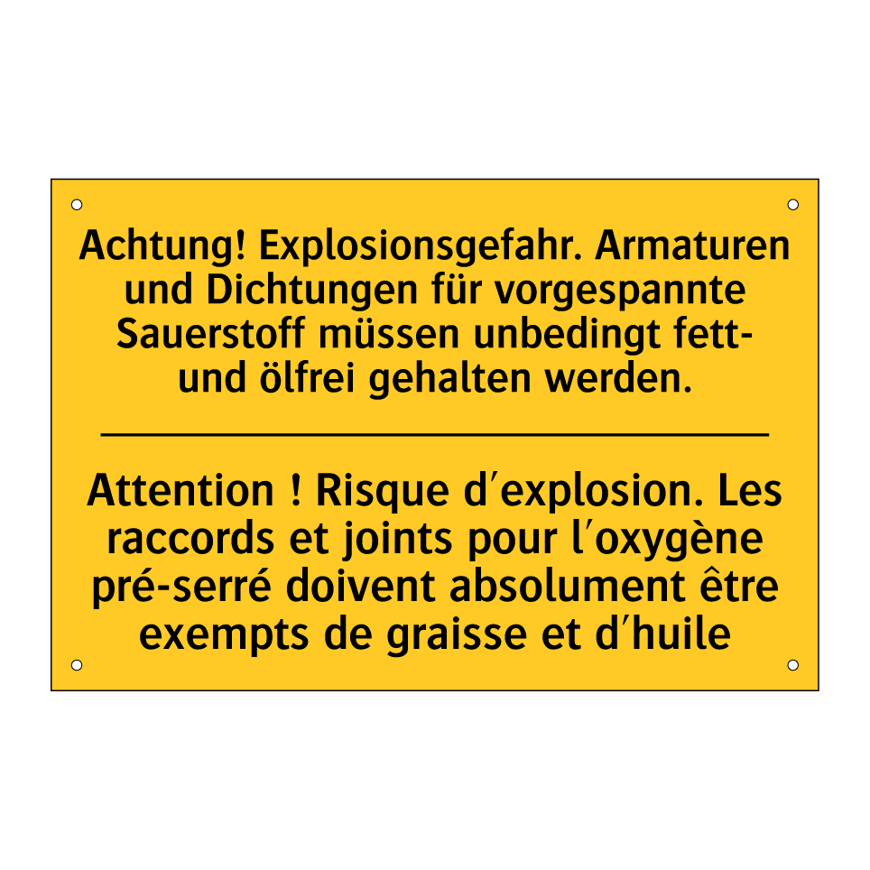 Achtung! Explosionsgefahr. Armaturen /.../ - Attention ! Risque d'explosion. /.../