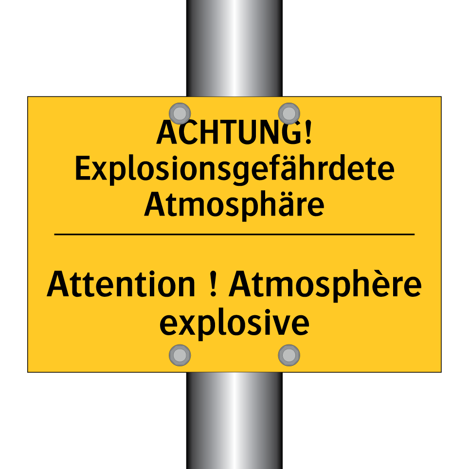 ACHTUNG! Explosionsgefährdete /.../ - Attention ! Atmosphère explosive /.../