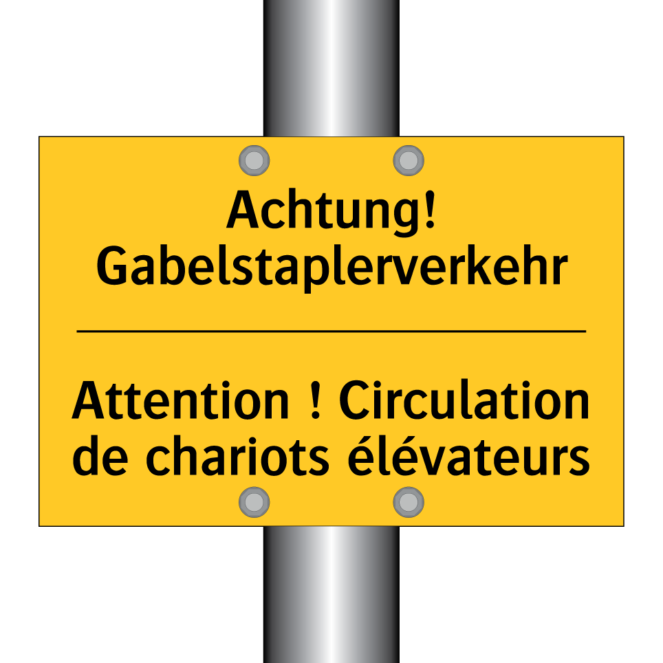 Achtung! Gabelstaplerverkehr - Attention ! Circulation de chariots /.../