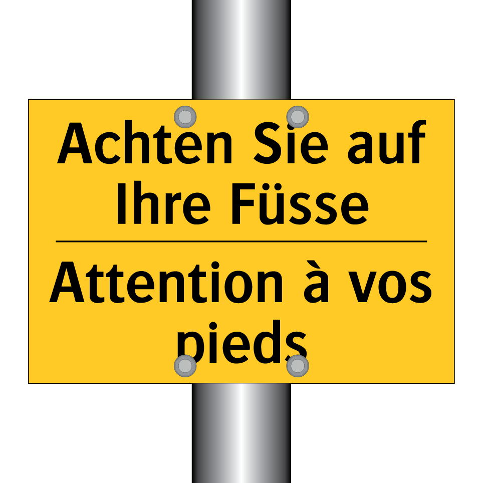 Achten Sie auf Ihre Füsse - Attention à vos pieds