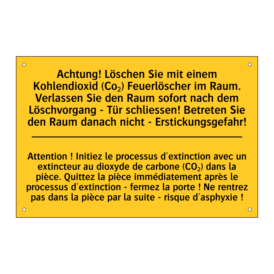 Achtung! Löschen Sie mit einem /.../ - Attention ! Initiez le processus /.../