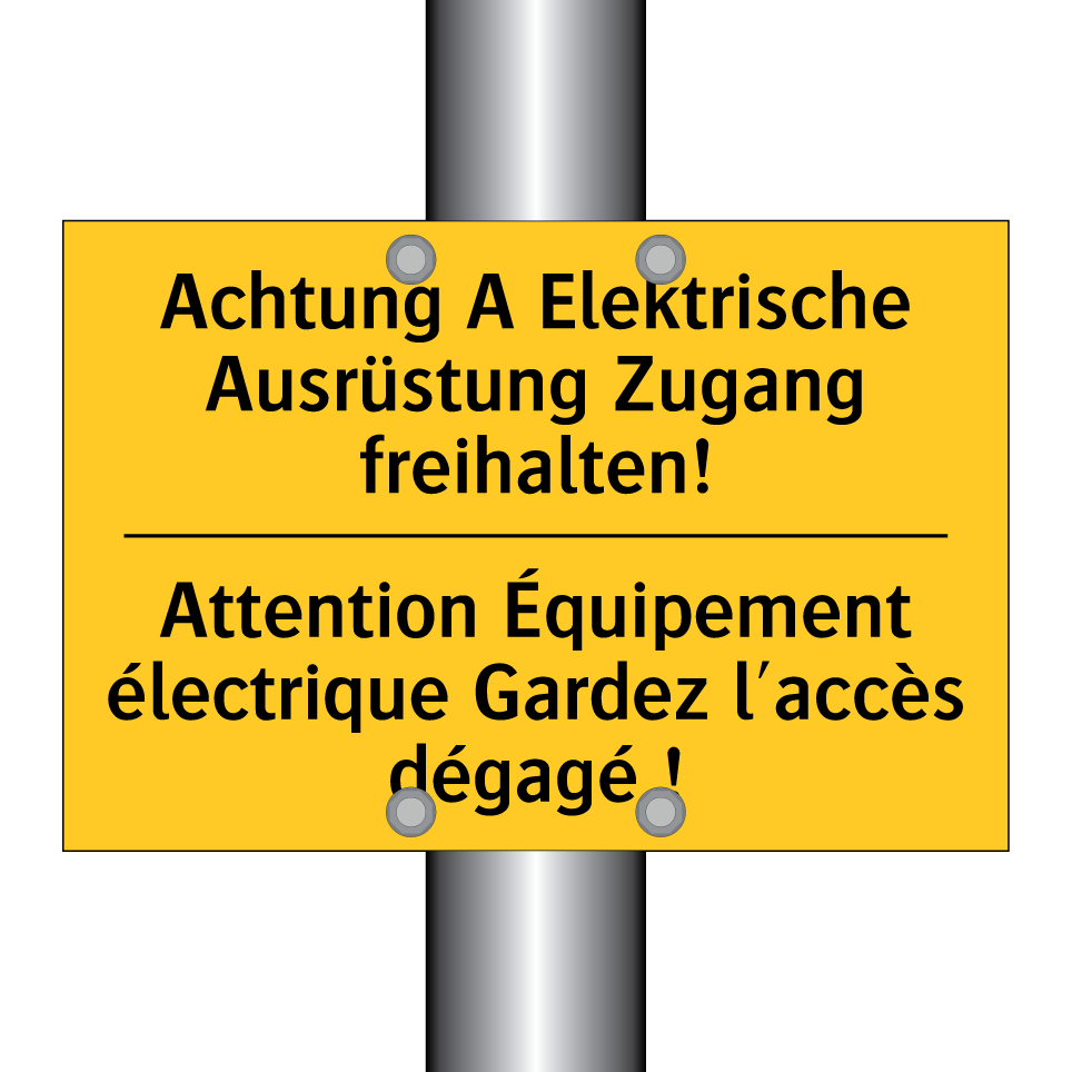 Achtung A Elektrische Ausrüstung /.../ - Attention Équipement électrique /.../