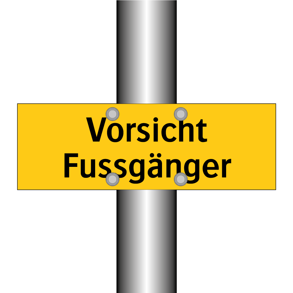 Vorsicht Fussgänger