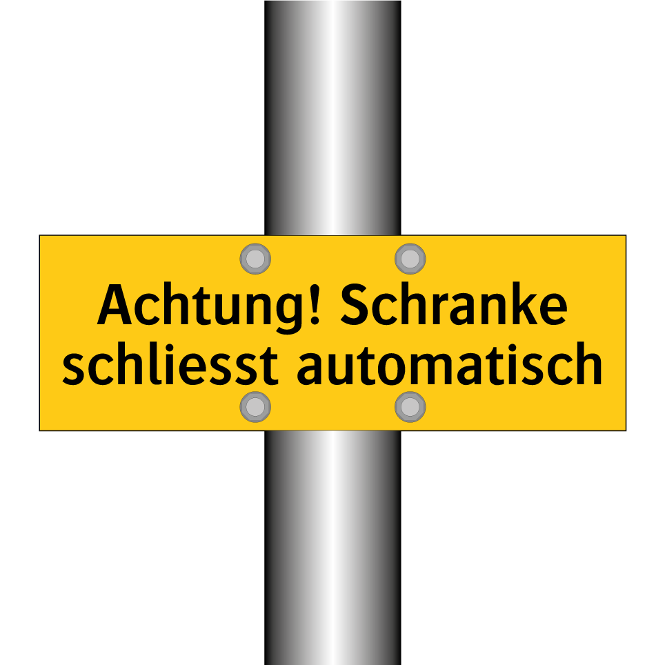 Achtung! Schranke schliesst automatisch