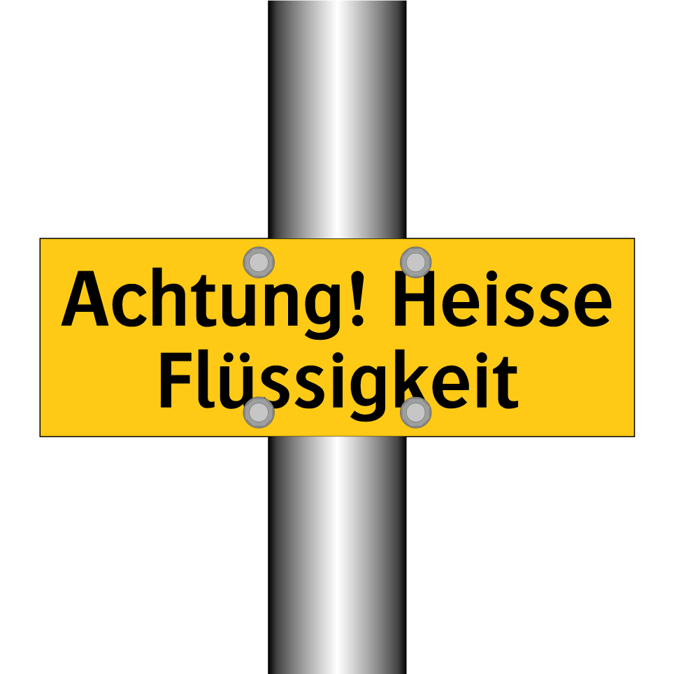 Achtung! Heisse Flüssigkeit