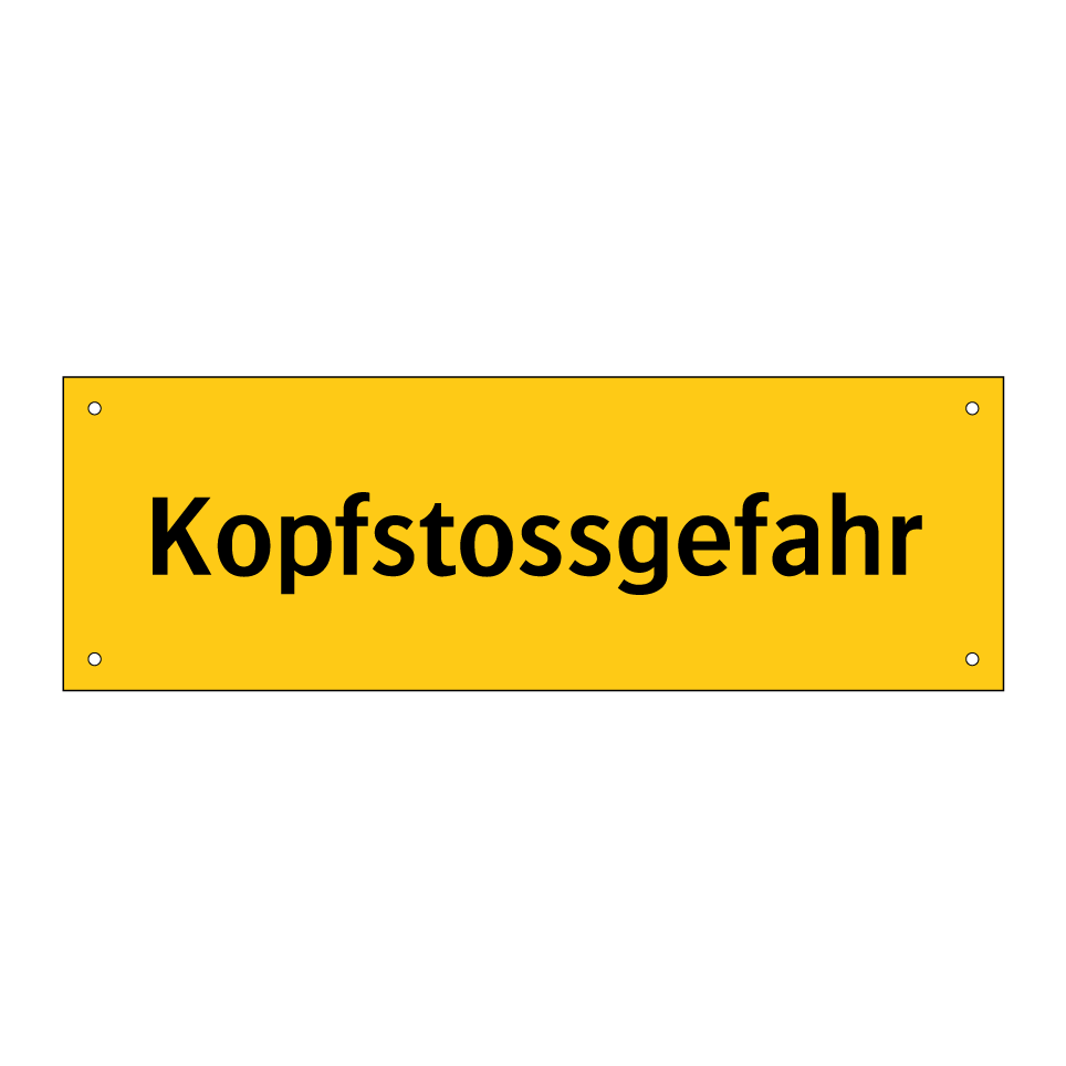 Kopfstossgefahr