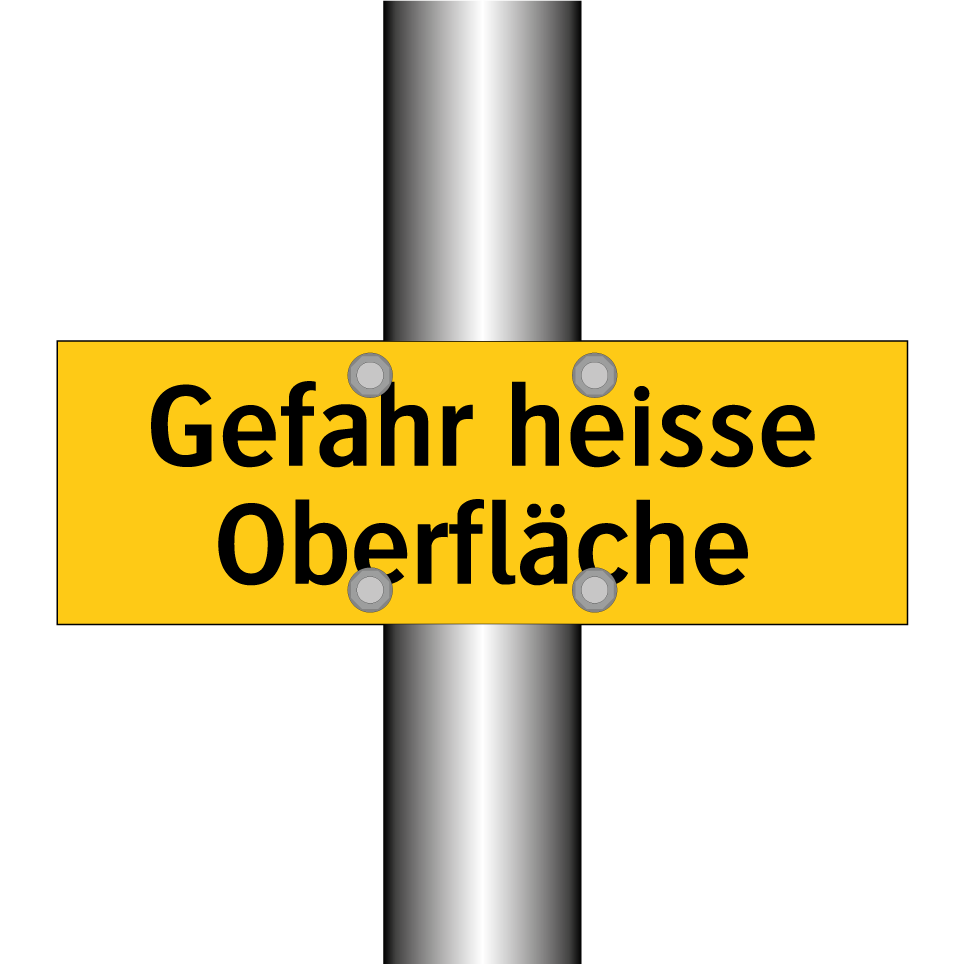 Gefahr heisse Oberfläche