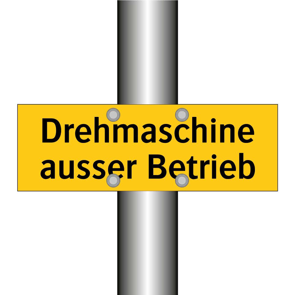 Drehmaschine ausser Betrieb