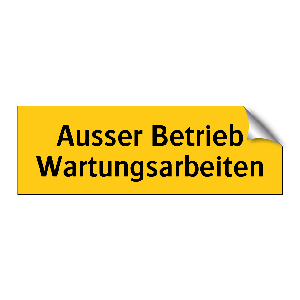 Ausser Betrieb Wartungsarbeiten