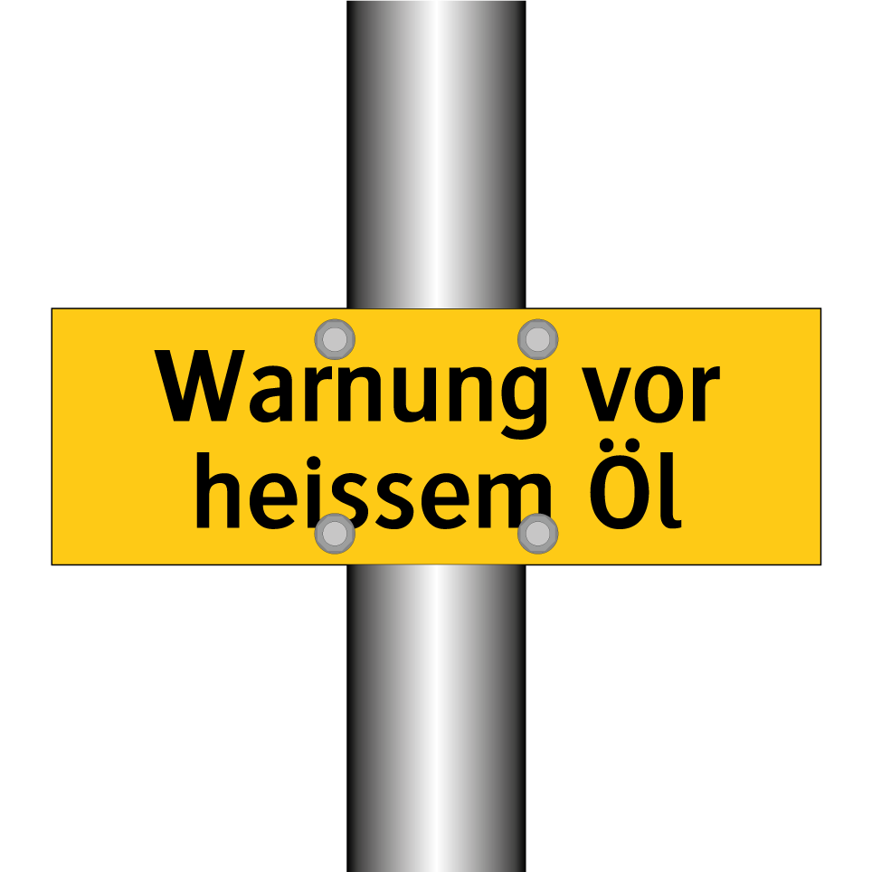 Warnung vor heissem Öl