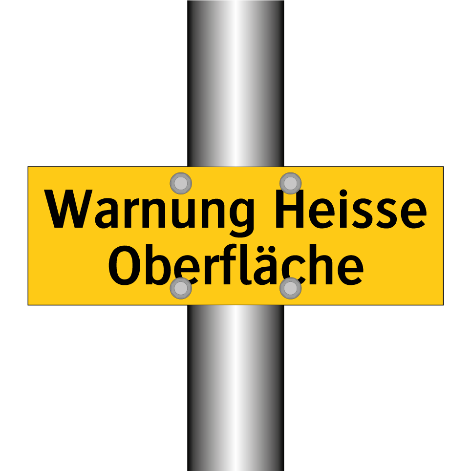 Warnung Heisse Oberfläche