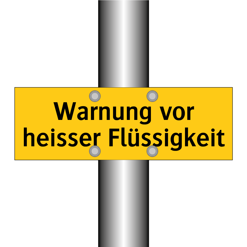 Warnung vor heisser Flüssigkeit