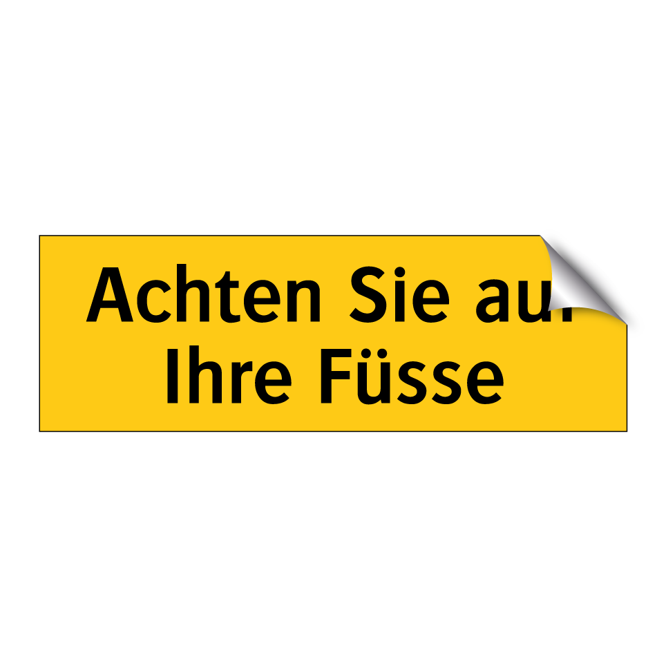 Achten Sie auf Ihre Füsse
