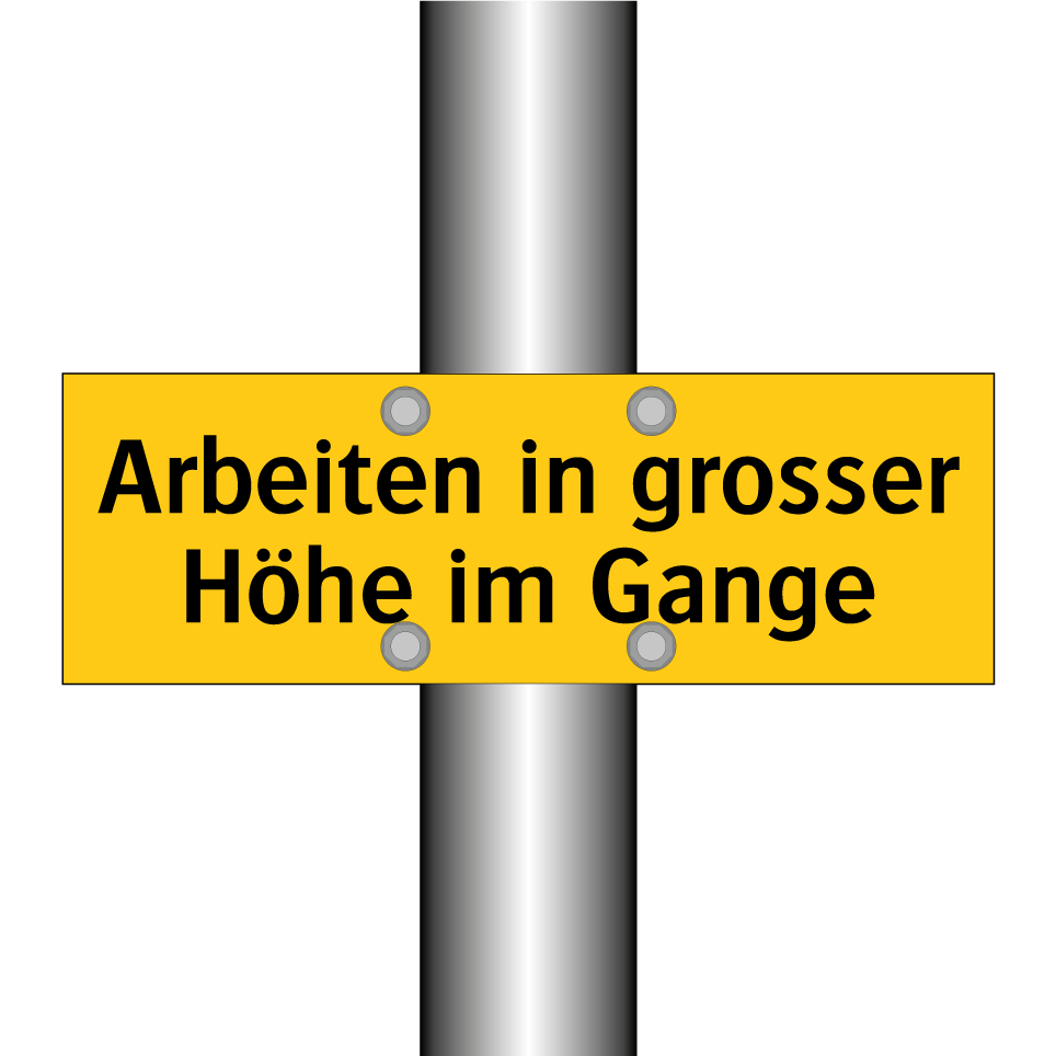 Arbeiten in grosser Höhe im Gange