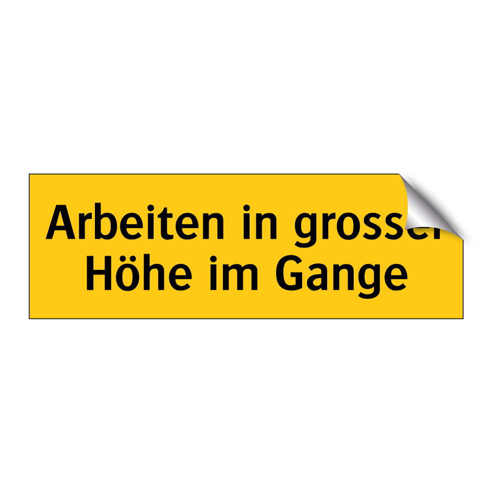 Arbeiten in grosser Höhe im Gange